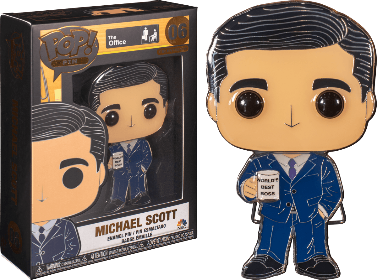 FUN31845 The Office - 4" Pop! Enamel Pins - Funko - Titan Pop Culture