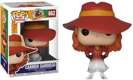 FUN32452 Where in the World is Carmen Sandiego - Carmen Sandiego Fade US Exclusive Pop! Vinyl - Funko - Titan Pop Culture