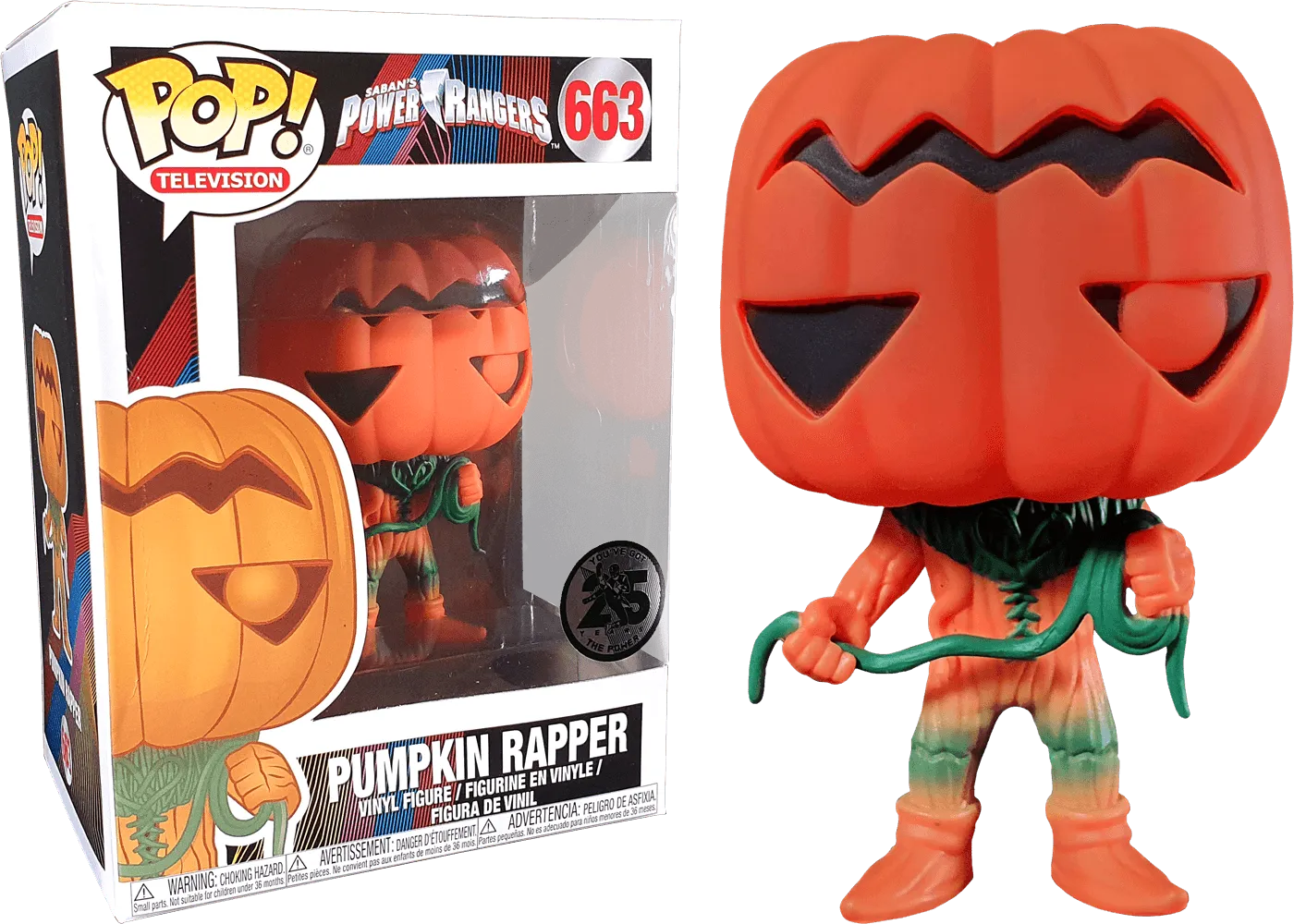 FUN32656 Power Rangers - Pumpkin Rapper US Exclusive Pop! Vinyl - Funko - Titan Pop Culture