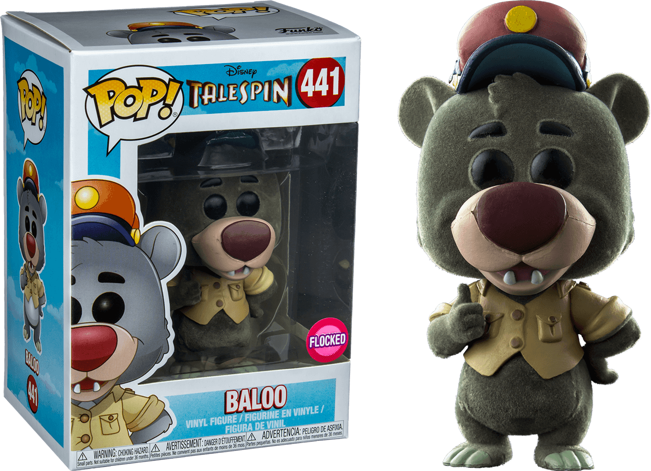 FUN33097 TaleSpin - Baloo Flocked US Exclusive Pop! Vinyl - Funko - Titan Pop Culture