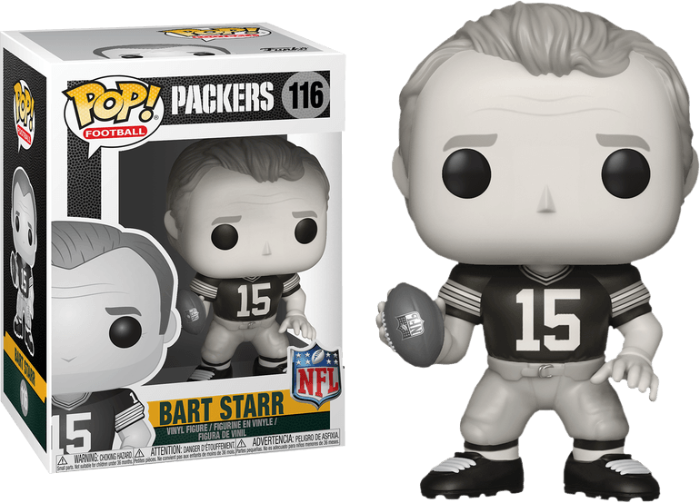 FUN33400 NFL: Legends - Bart Starr Black & White Pop! Vinyl - Funko - Titan Pop Culture