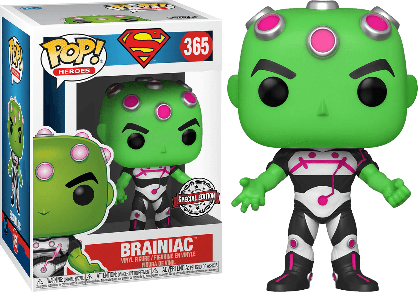 FUN33922 Superman - Braniac US Exclusive Pop! Vinyl [RS] - Funko - Titan Pop Culture