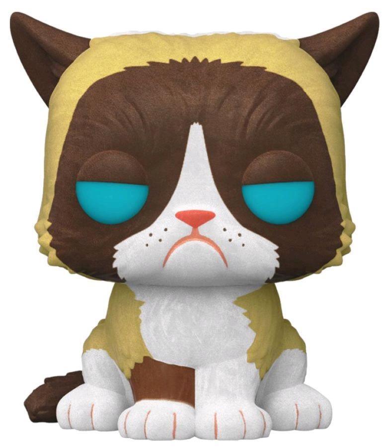 FUN33988 Grumpy Cat - Grumpy Cat Flocked US Exclusive Pop! Vinyl [RS] - Funko - Titan Pop Culture