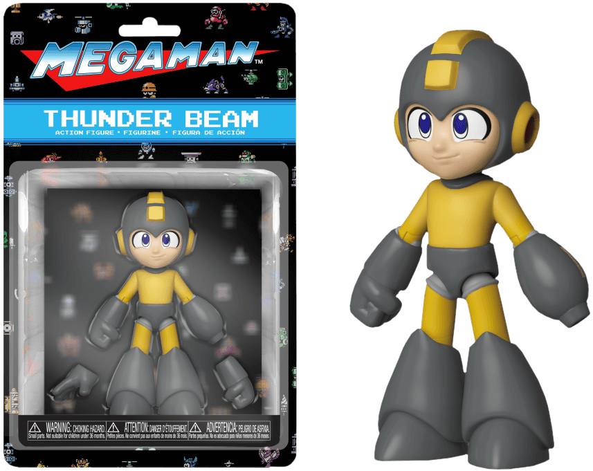 FUN34820 Mega Man - Mega Man Thunder Beam (with chase) Action Figure - Funko - Titan Pop Culture
