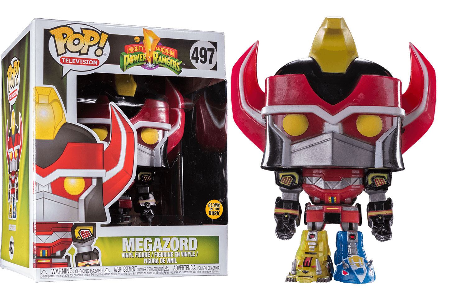 FUN35317 Power Rangers - Megazord Glow US Exclusive 6" Pop! Vinyl - Funko - Titan Pop Culture