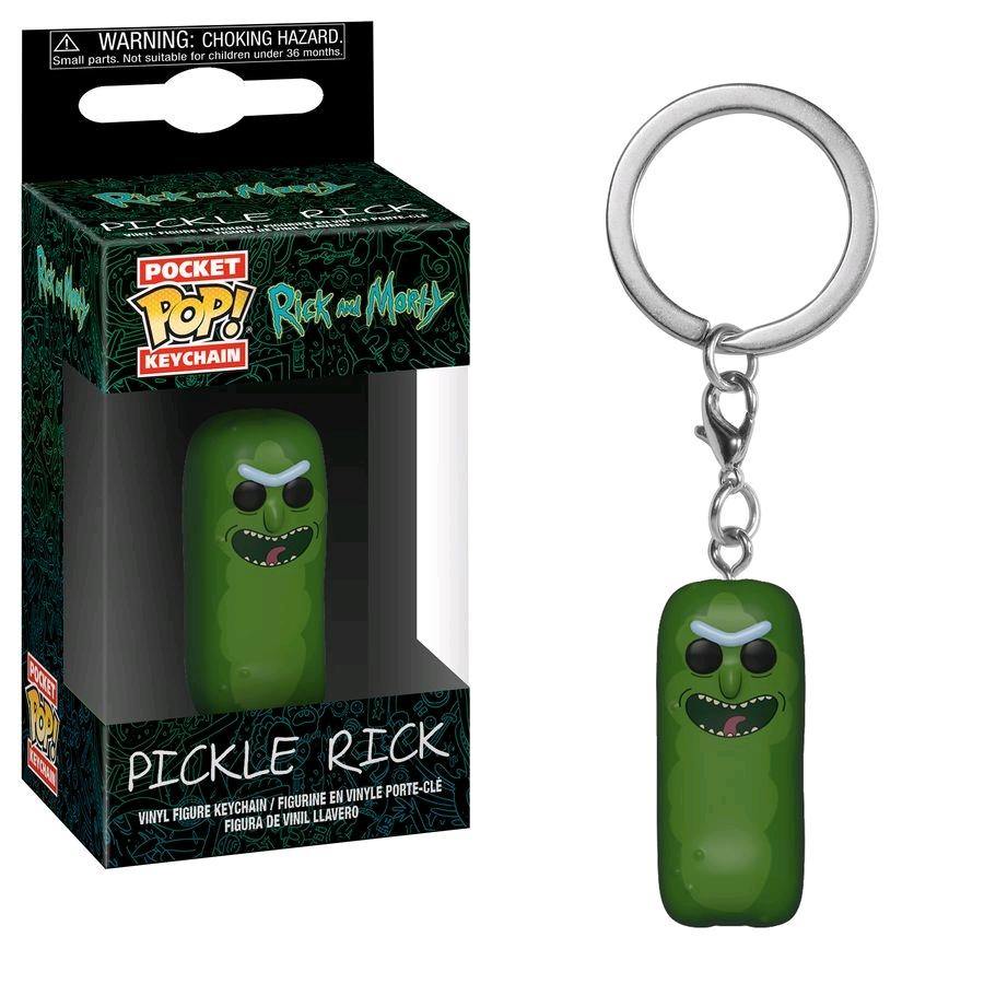 FUN35929 Rick and Morty - Pickle Rick Pocket Pop! Keychain - Funko - Titan Pop Culture