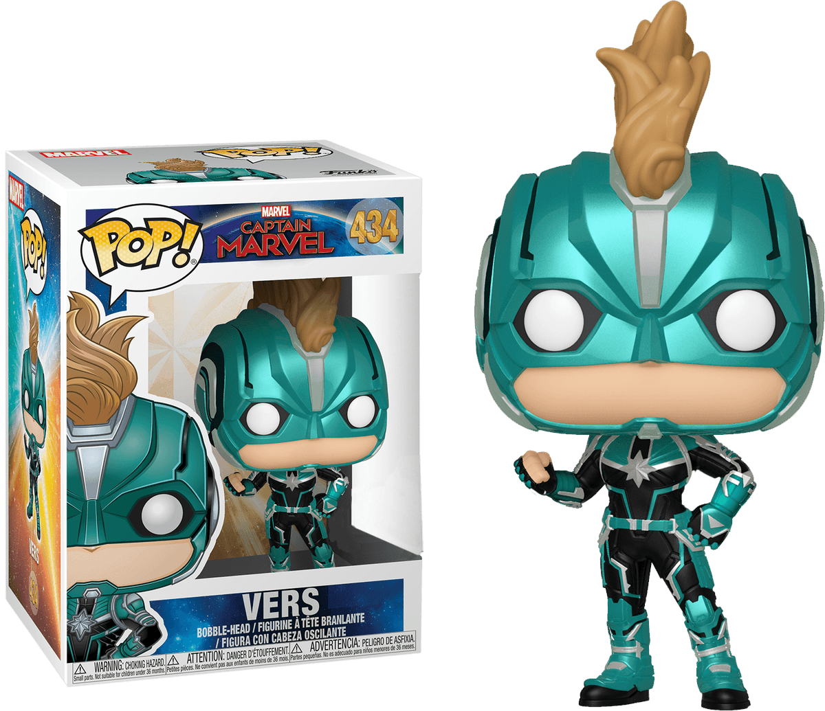 FUN36360 Captain Marvel - Vers Masked Pop! Vinyl - Funko - Titan Pop Culture