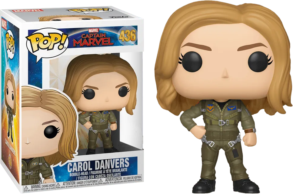 FUN36361 Captain Marvel - Carol Danvers Flight Suit US Exclusive Pop! Vinyl - Funko - Titan Pop Culture