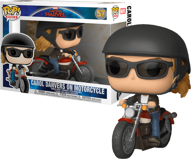 Captain Marvel - Carol Danvers on Bike Pop! Ride Funko Titan Pop Culture