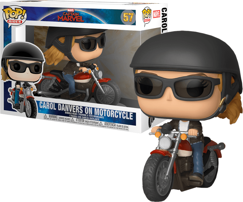 FUN36418 Captain Marvel - Carol Danvers on Bike Pop! Ride - Funko - Titan Pop Culture