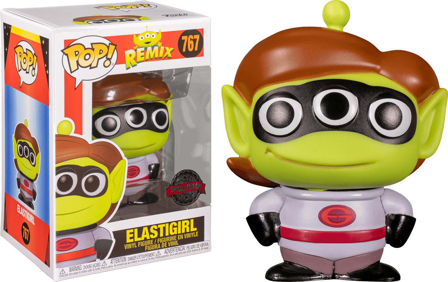 FUN36714 Pixar - Alien Remix Elastigirl Silver Suit US Exclusive Pop! Vinyl [RS] - Funko - Titan Pop Culture