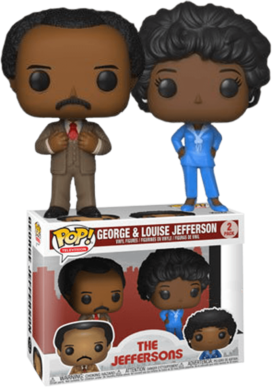 FUN36821 The Jeffersons - George & Louise US Exclusive Pop! Vinyl 2-pack - Funko - Titan Pop Culture