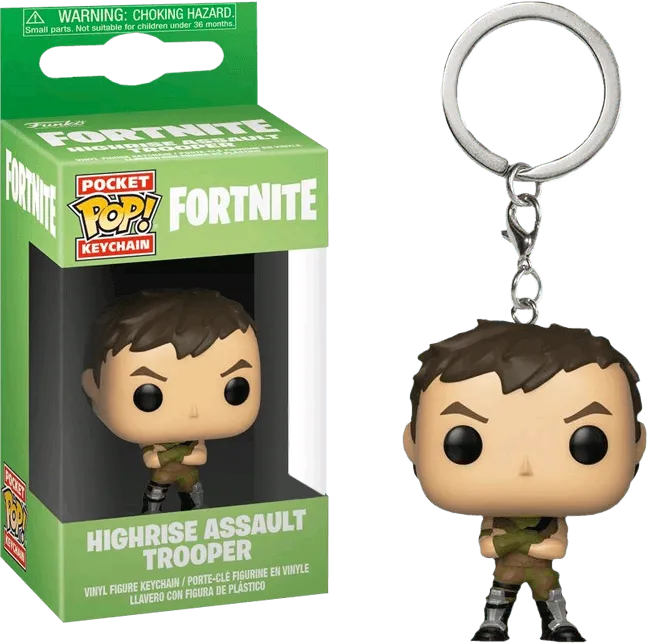 FUN36950 Fortnite - Highrise Assault Trooper Pocket Pop! Keychain - Funko - Titan Pop Culture