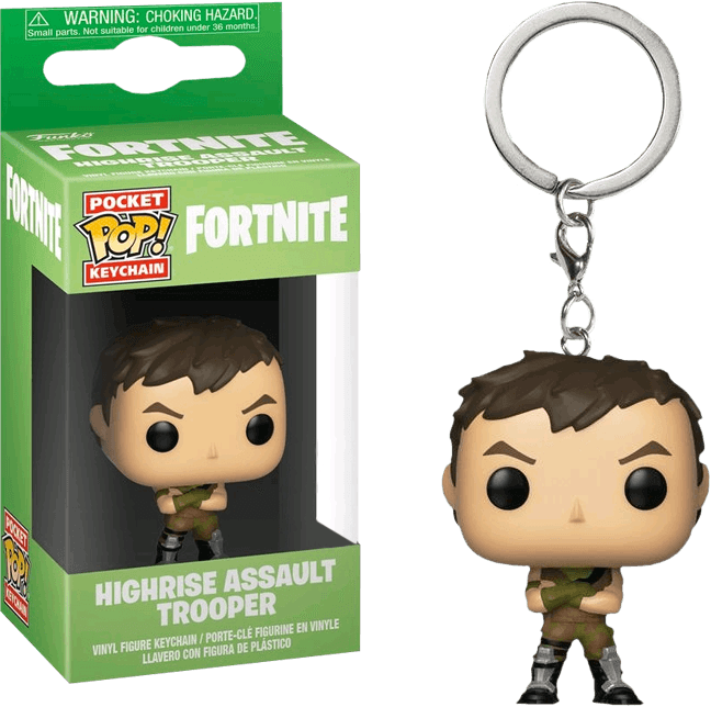 FUN36950 Fortnite - Highrise Assault Trooper Pocket Pop! Keychain - Funko - Titan Pop Culture