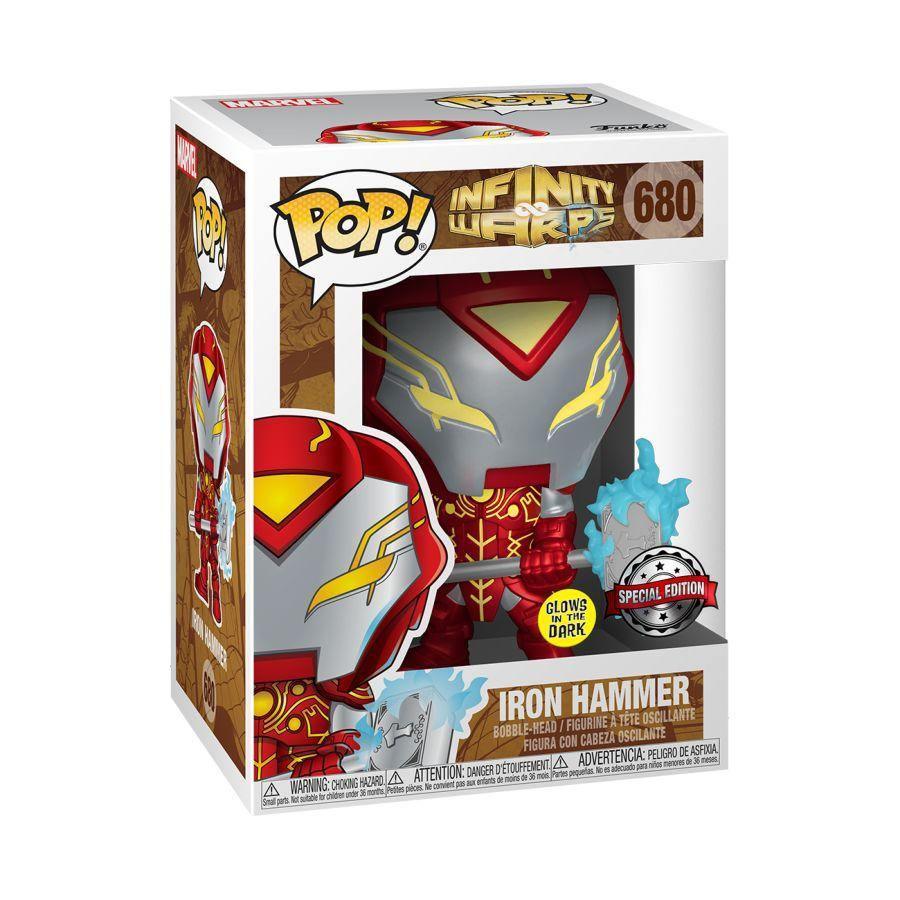 FUN36965 Infinity Warps - Iron Hammer Metallic Glow US Exclusive Pop! Vinyl [RS] - Funko - Titan Pop Culture