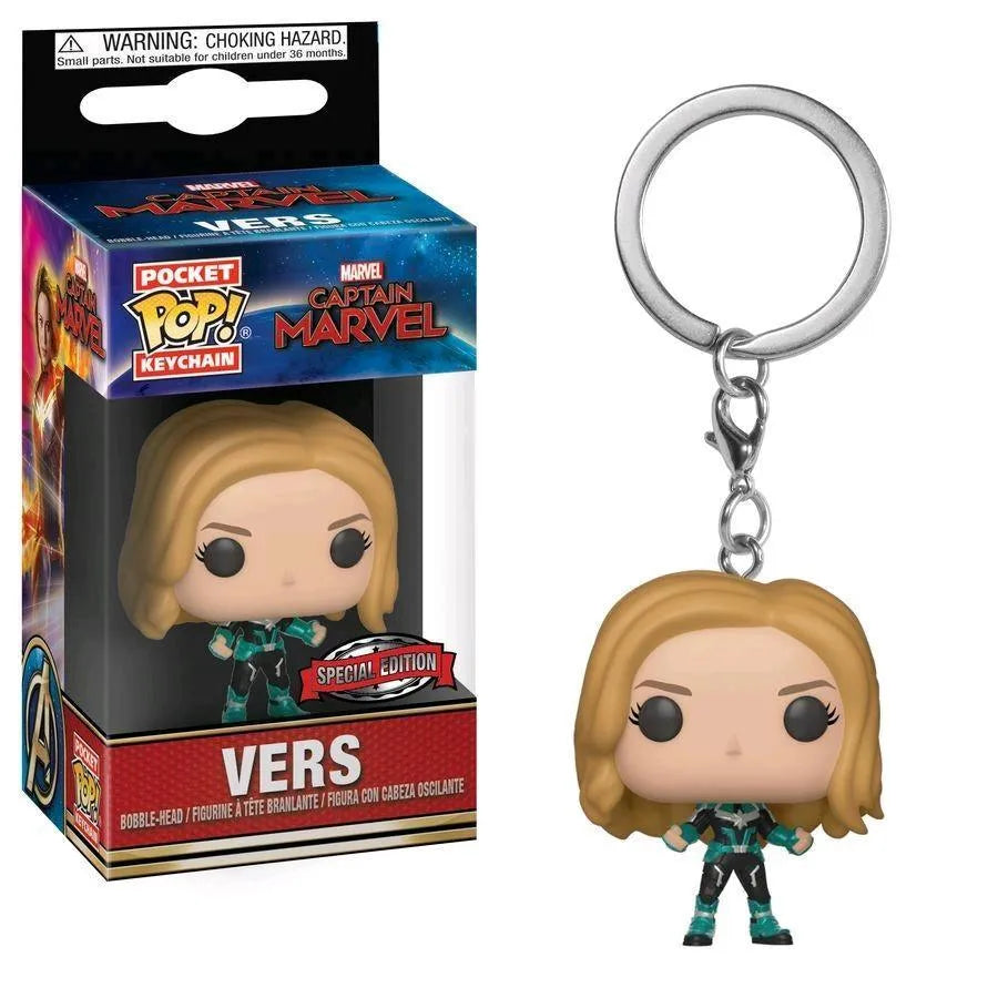 FUN37249 Captain Marvel - Vers US Exclusive Pop! Keychain - Funko - Titan Pop Culture