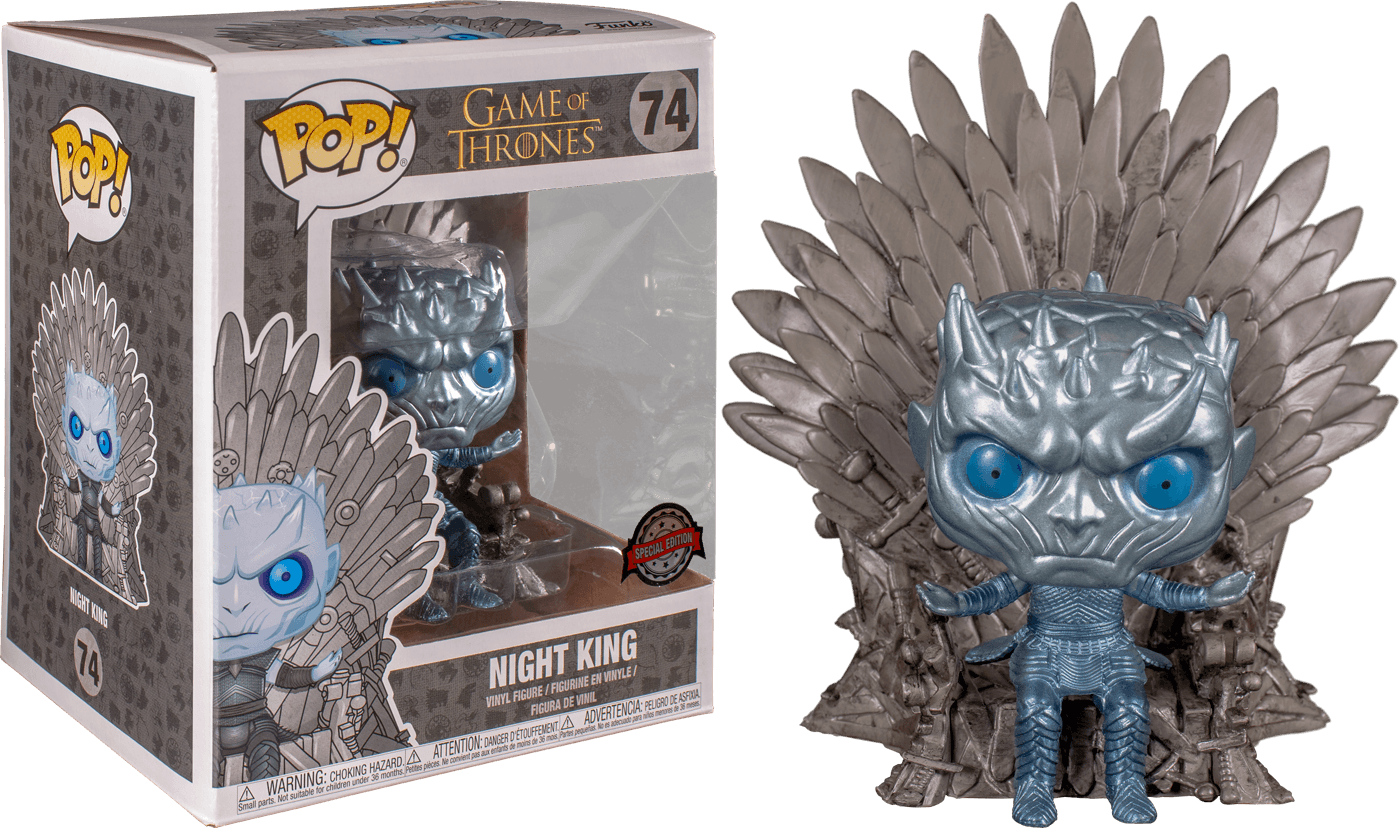 FUN40567 Game of Thrones - Night King Throne Metallic US Exclusive Pop! Deluxe - Funko - Titan Pop Culture