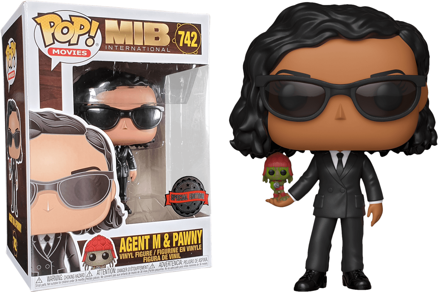 FUN40603Less Men In Black 4: International - Agent M with Pawny US Exclusive Pop! Vinyl - Less Than Perfect - Funko - Titan Pop Culture