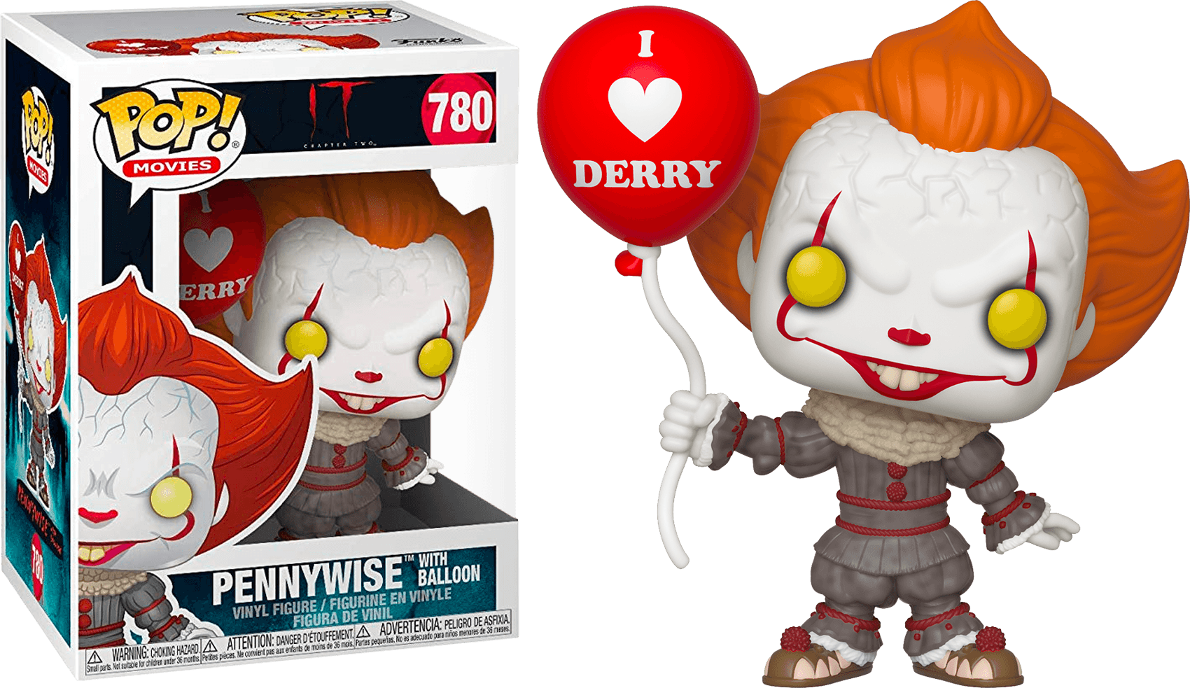 FUN40630 It: Chapter 2 - Pennywise with Balloon Pop! Vinyl - Funko - Titan Pop Culture