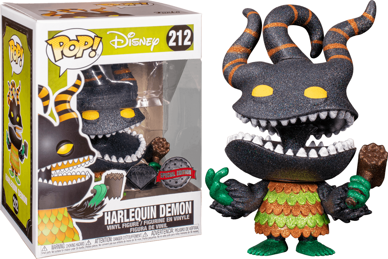 FUN41598 The Nightmare Before Christmas - Harlequin Demon Diamond Glitter Pop! Vinyl - Funko - Titan Pop Culture