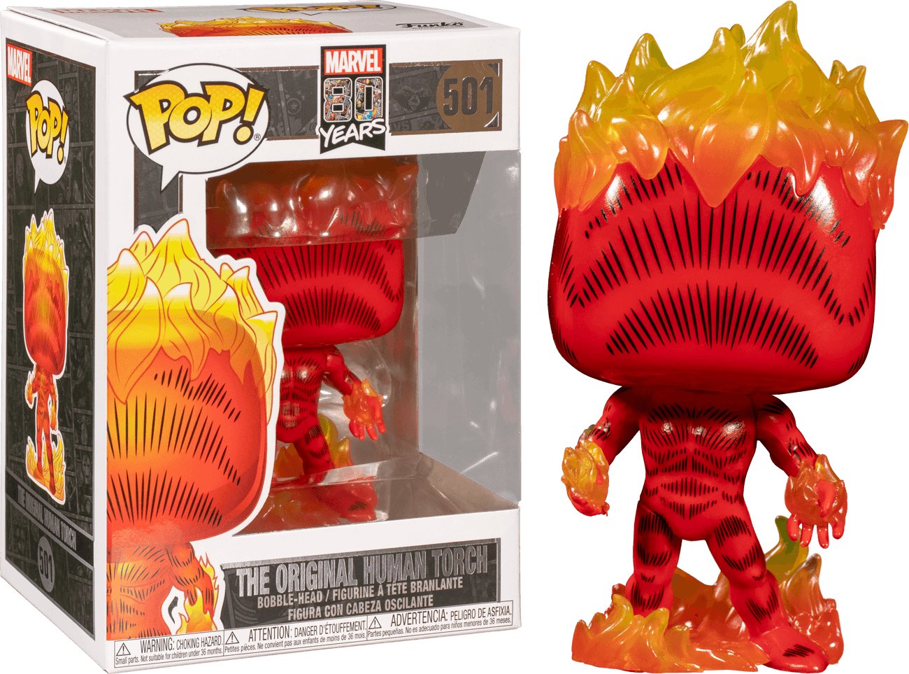 FUN42653 Fantastic Four - Human Torch 1st Appearance 80th Anniversary Pop! Vinyl - Funko - Titan Pop Culture