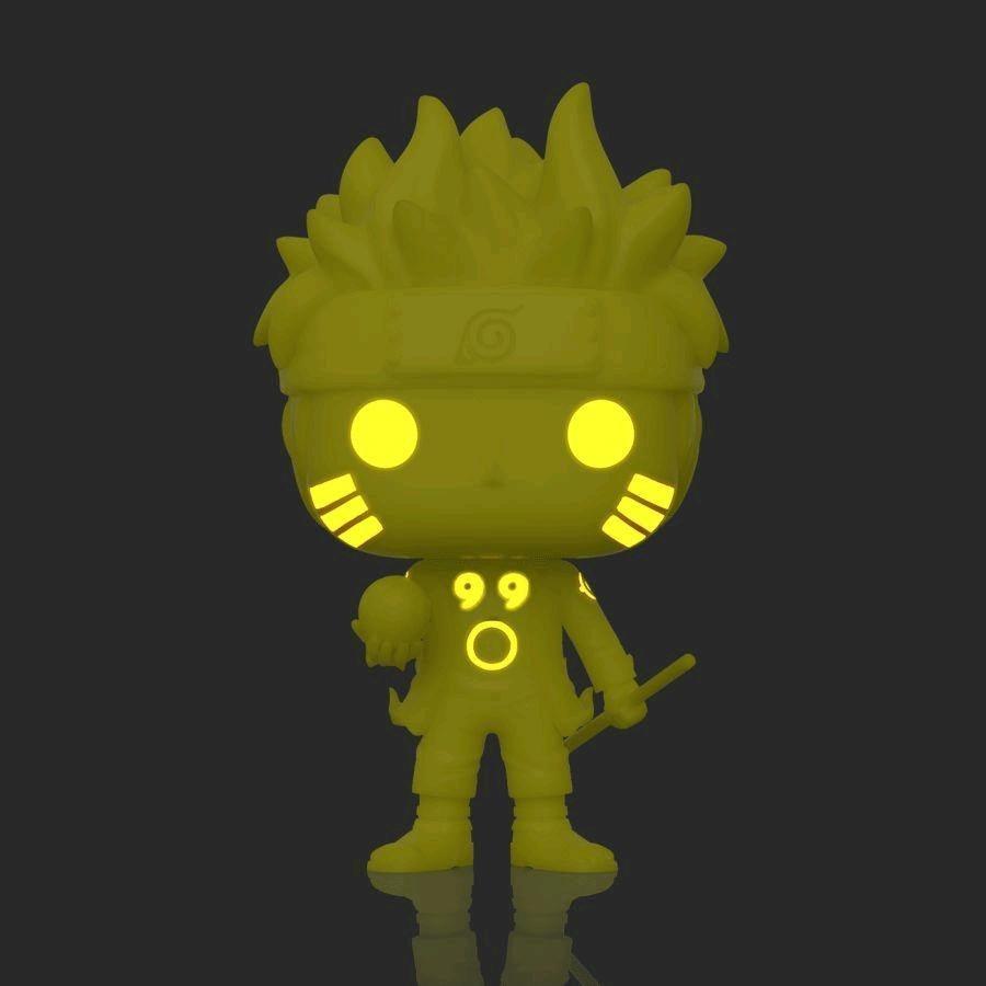 FUN42755 Naruto: Shippuden - Naruto Six Path Yellow Glow US Exclusive Pop! Vinyl [RS] - Funko - Titan Pop Culture