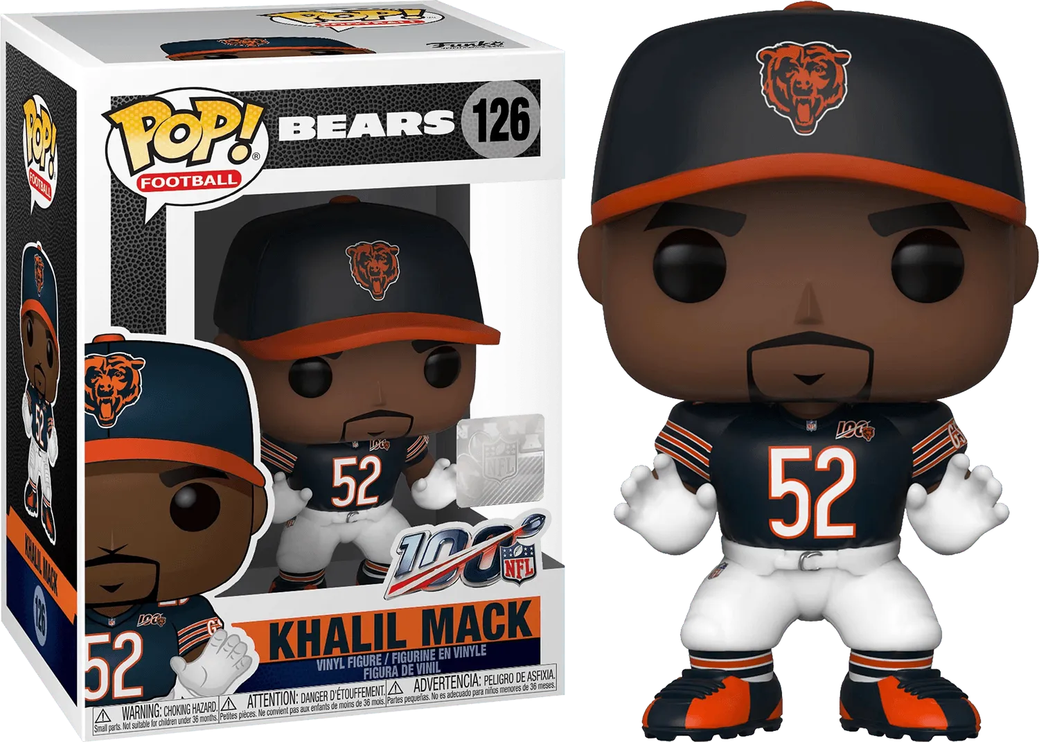 FUN42872 NFL: Bears - Khalil Mack Pop! Vinyl - Funko - Titan Pop Culture