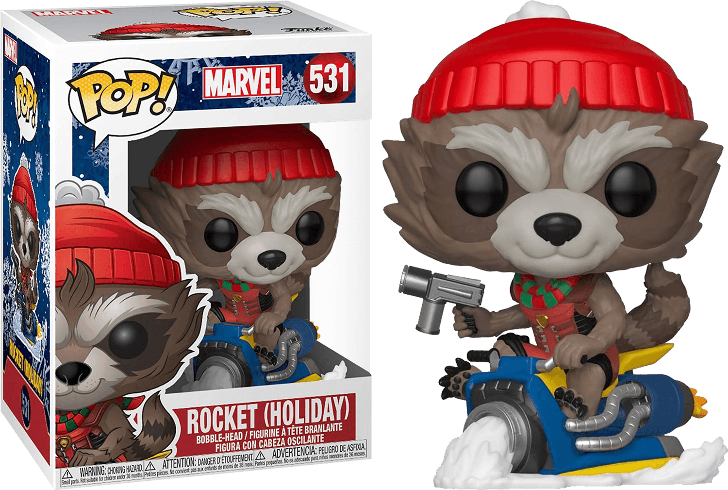 FUN43334 Guardians of the Galaxy: Vol. 2 - Rocket Holiday Pop! Vinyl - Funko - Titan Pop Culture