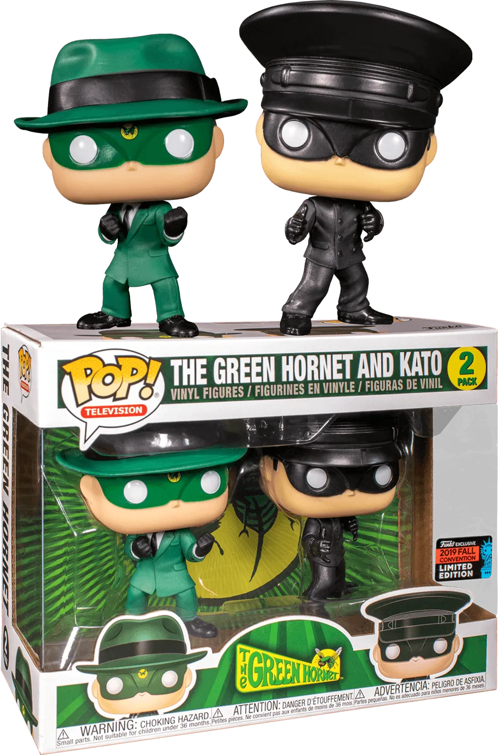 FUN43357 Green Hornet - Green Hornet & Kato NYCC 2019 US Exclusive Pop! Vinyl 2-pack - Funko - Titan Pop Culture