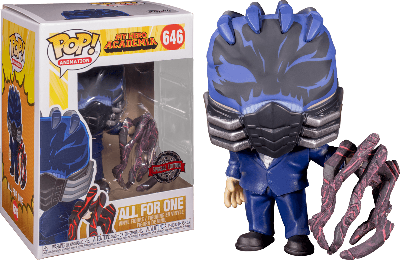 FUN43883 My Hero Academia - All For One Battle Hand US Exclusive Pop! Vinyl - Funko - Titan Pop Culture