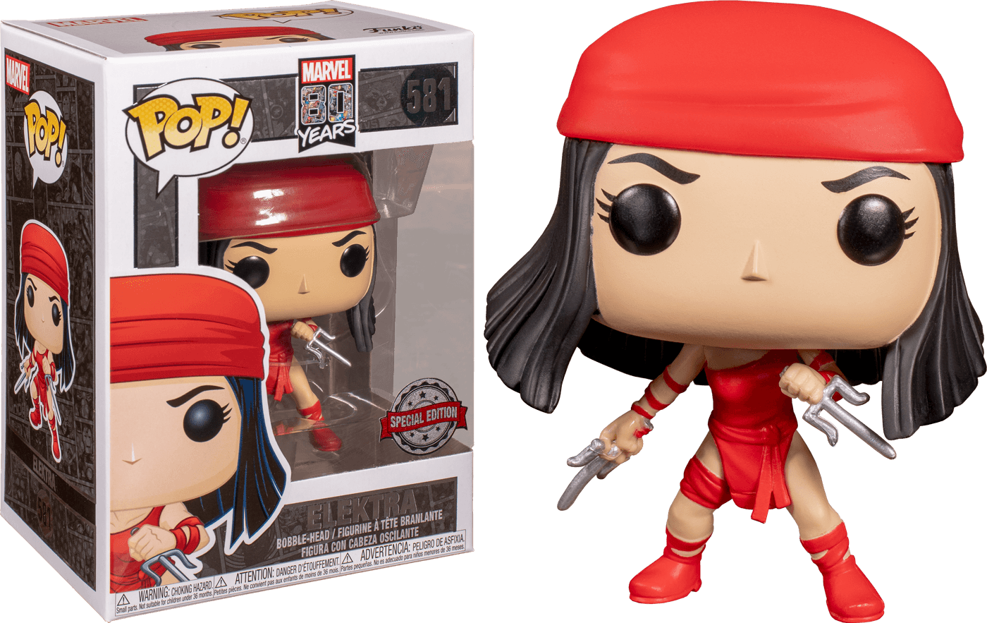 FUN44812 Daredevil - Elektra 1st Appearance 80th Anniversary US Exclusive Pop! Vinyl - Funko - Titan Pop Culture