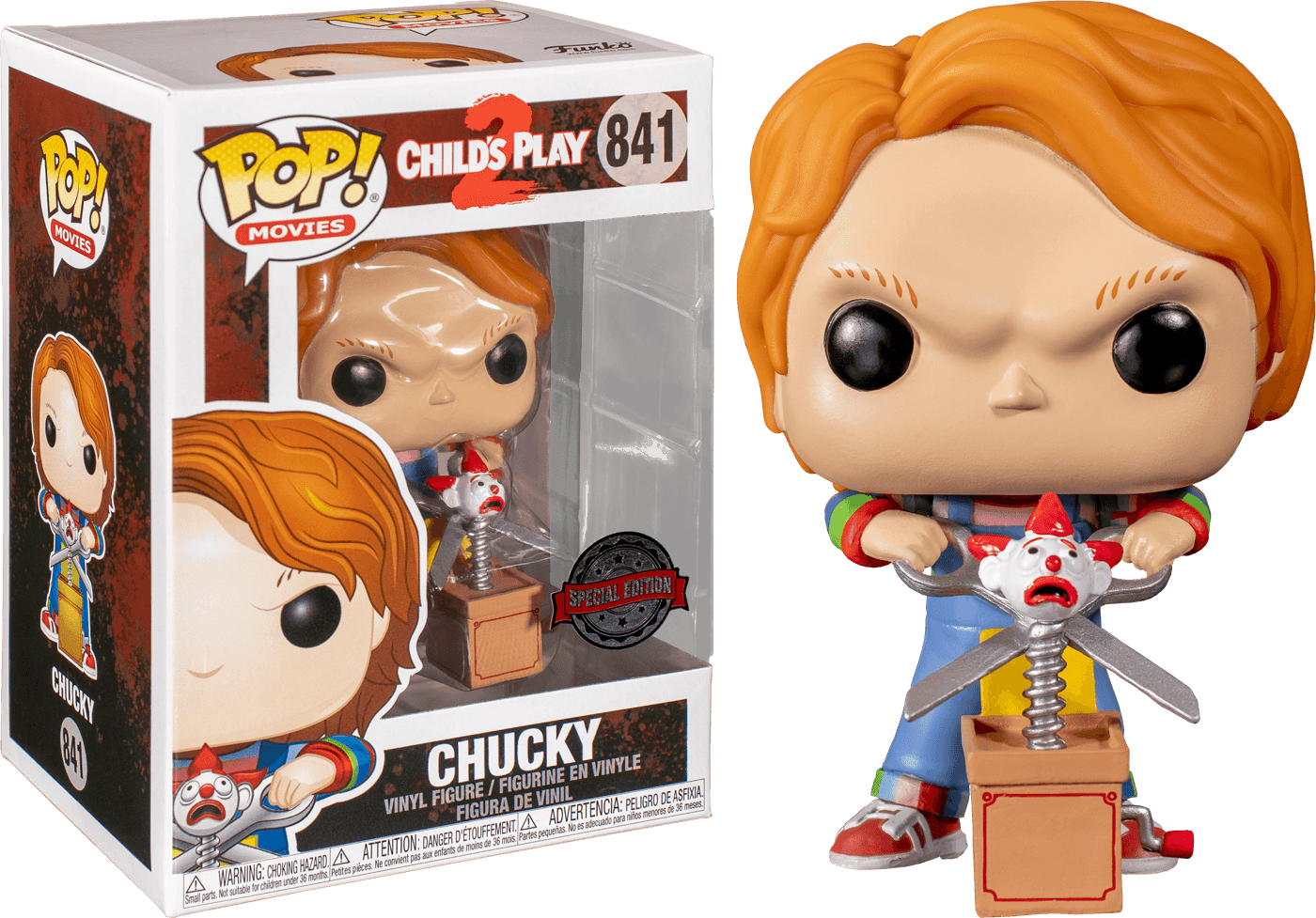 FUN44836 Child's Play 2 - Chucky with Buddy & Scissors US Exclusive Pop! Vinyl - Funko - Titan Pop Culture