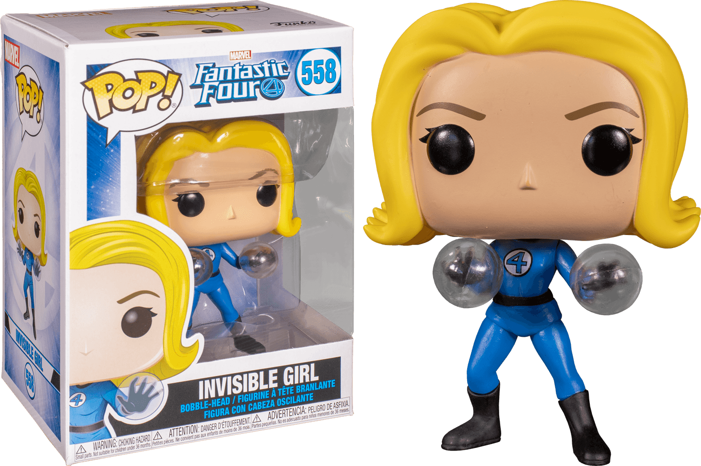 FUN44986 Fantastic Four - Invisible Girl Pop! Vinyl - Funko - Titan Pop Culture