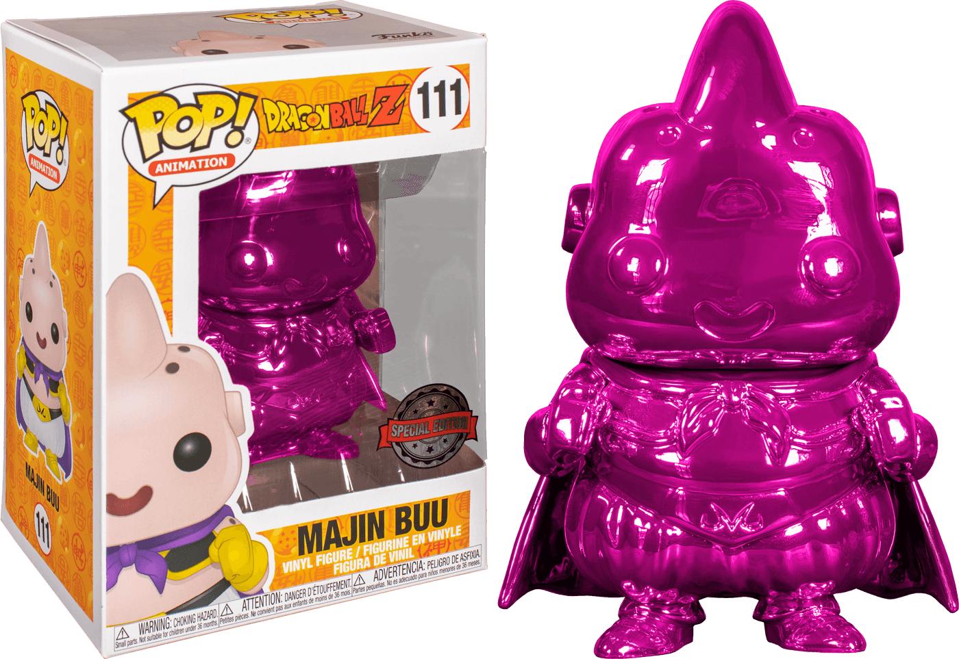 FUN45026 Dragon Ball Z - Majin Buu Pink Chrome US Exclusive Pop! Vinyl [RS] - Funko - Titan Pop Culture