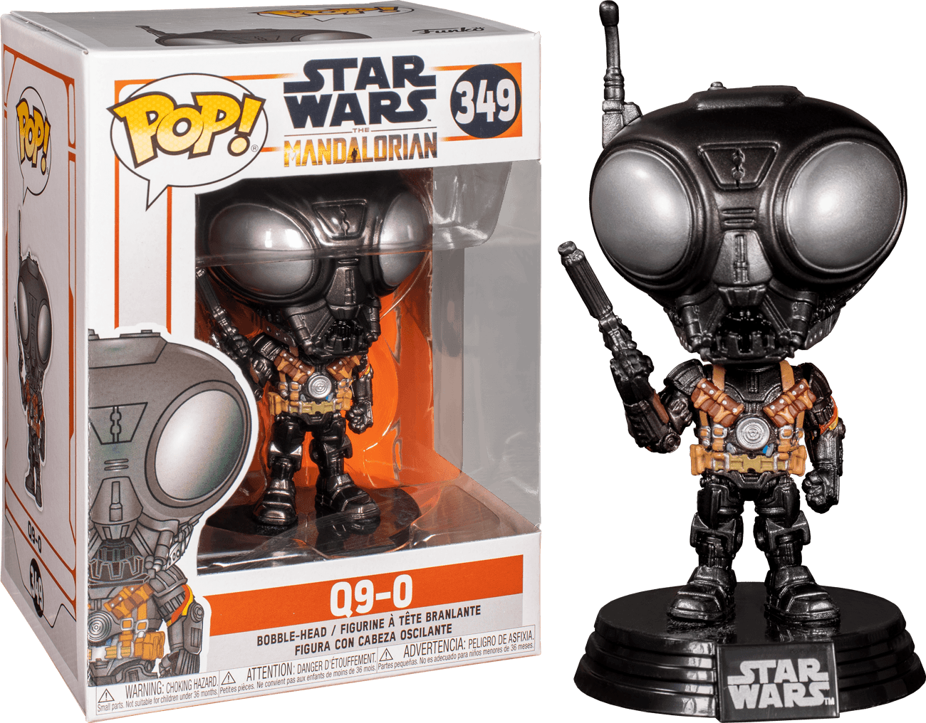 FUN45541 Star Wars: The Mandalorian - Q9-Zero Metallic Pop! Vinyl - Funko - Titan Pop Culture