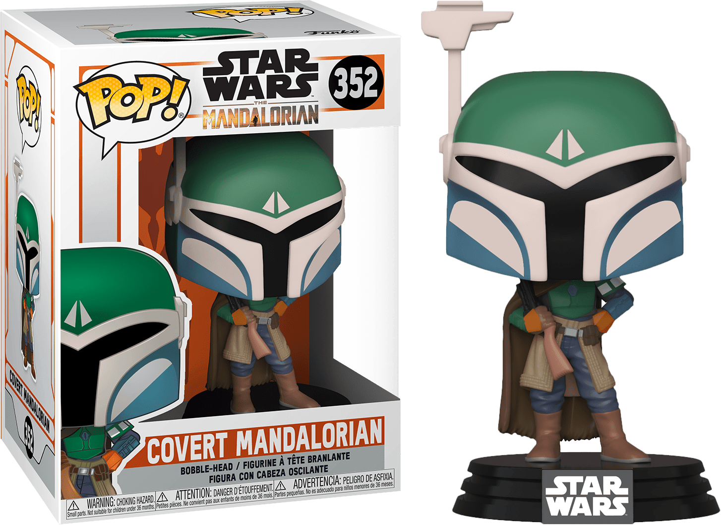 FUN45544 Star Wars: The Mandalorian - Covert Mandalorian Pop! Vinyl - Funko - Titan Pop Culture