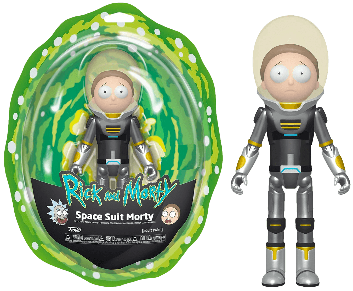 FUN45621 Rick and Morty - Space Suit Morty Metallic Action Figure - Funko - Titan Pop Culture