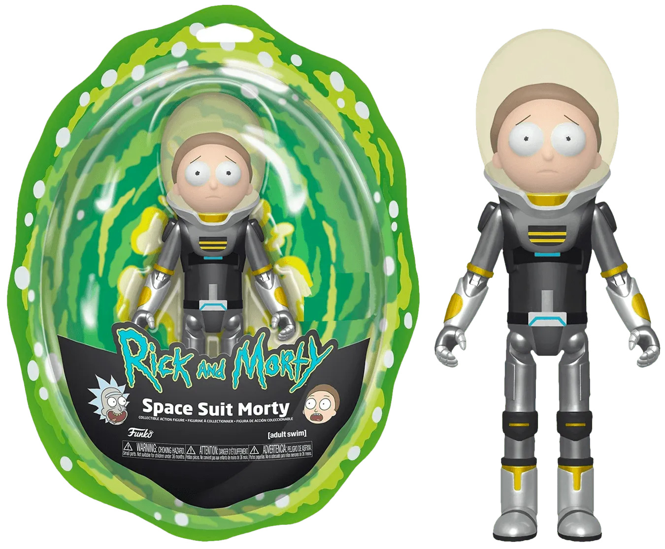 FUN45621 Rick and Morty - Space Suit Morty Metallic Action Figure - Funko - Titan Pop Culture