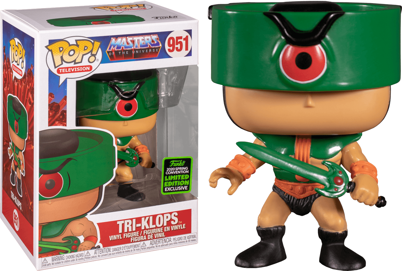 FUN45988 Masters of the Universe - Tri-Klops ECCC 2020 Exclusive Pop! Vinyl [RS] - Funko - Titan Pop Culture