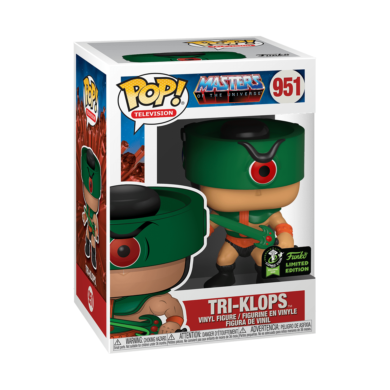 FUN45988 Masters of the Universe - Tri-Klops ECCC 2020 Exclusive Pop! Vinyl [RS] - Funko - Titan Pop Culture