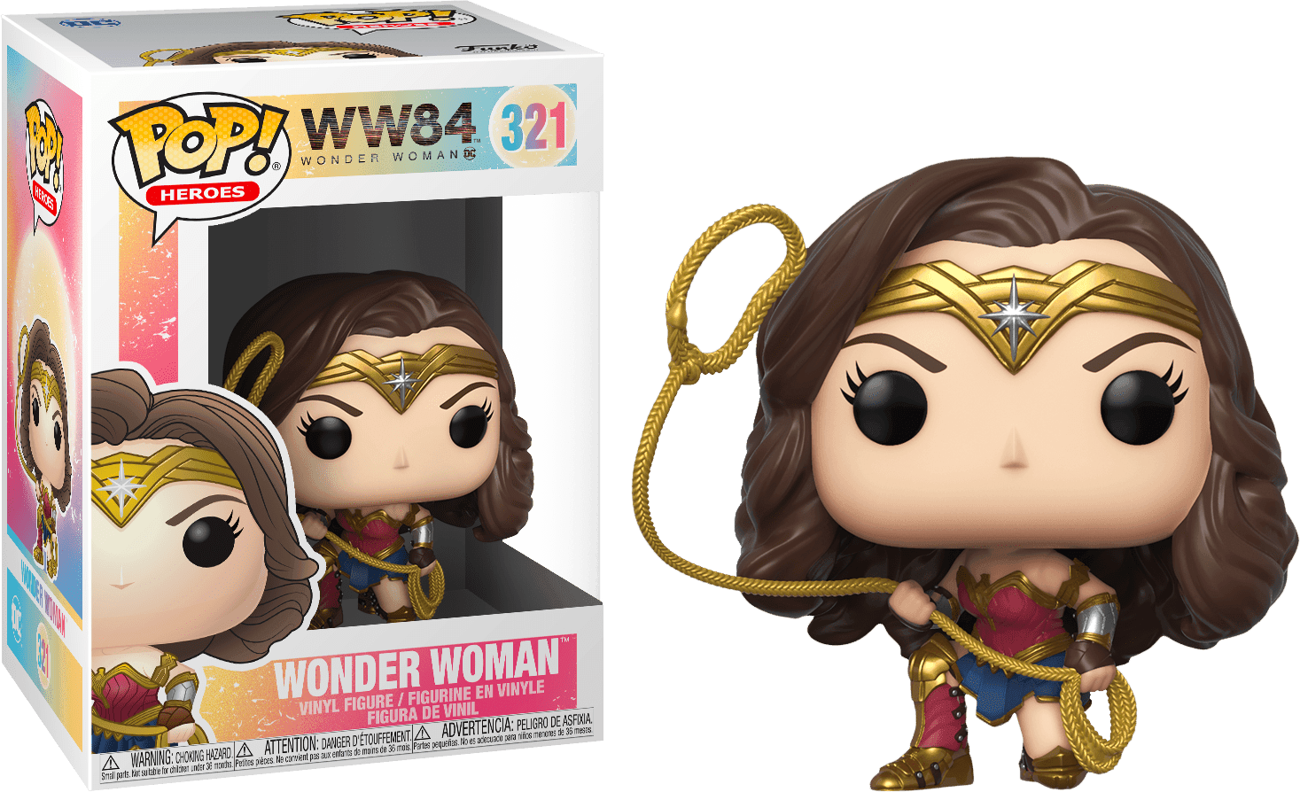 FUN46663 Wonder Woman 2: WW84 - Wonder Woman with Lasso Pop! Vinyl - Funko - Titan Pop Culture