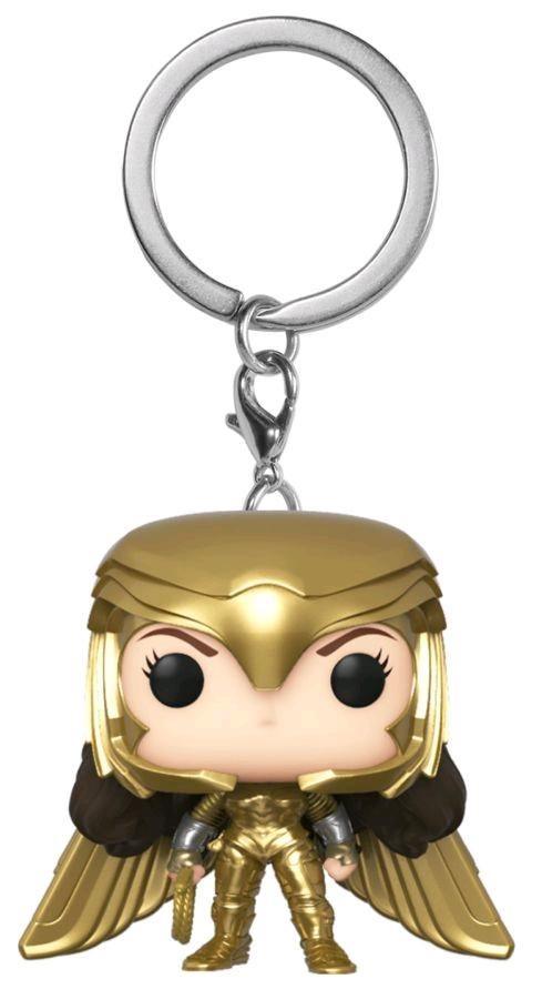 FUN46697 Wonder Woman: 1984 - Wonder Woman Gold Power Pose Pocket Pop! Keychain - Funko - Titan Pop Culture