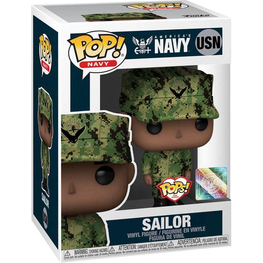 FUN46739 US Military: Navy - Male African American Pop! Vinyl - Funko - Titan Pop Culture