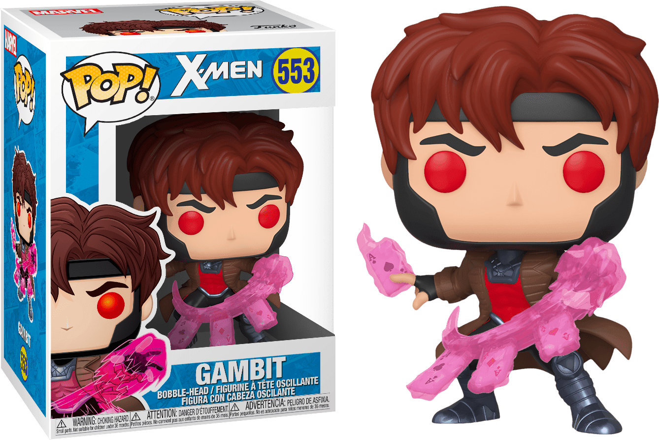 FUN46769 X-Men - Gambit with Cards Pop! Vinyl - Funko TBA - Titan Pop Culture