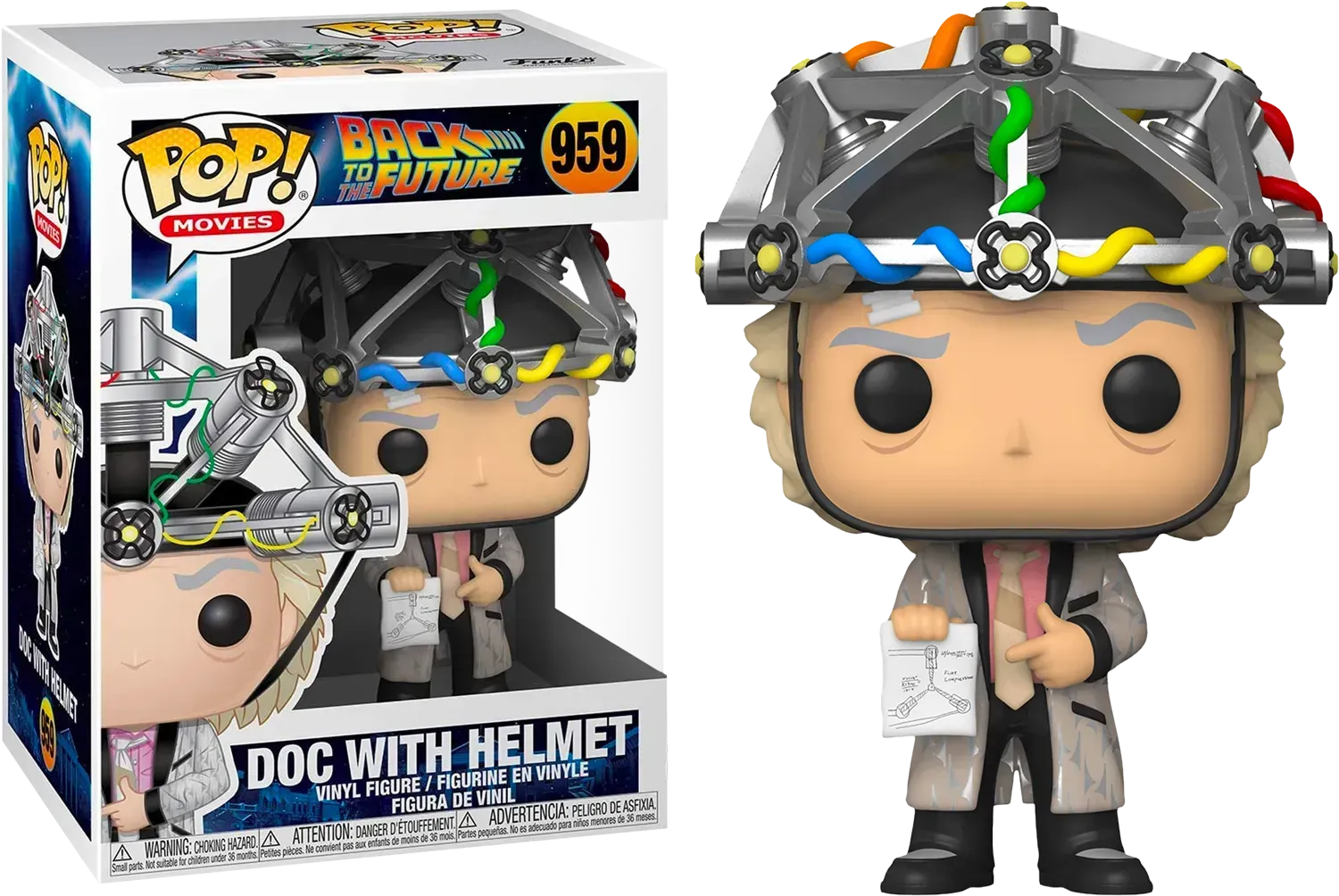 FUN46914 Back to the Future - Doc with Helmet Pop! Vinyl - Funko - Titan Pop Culture