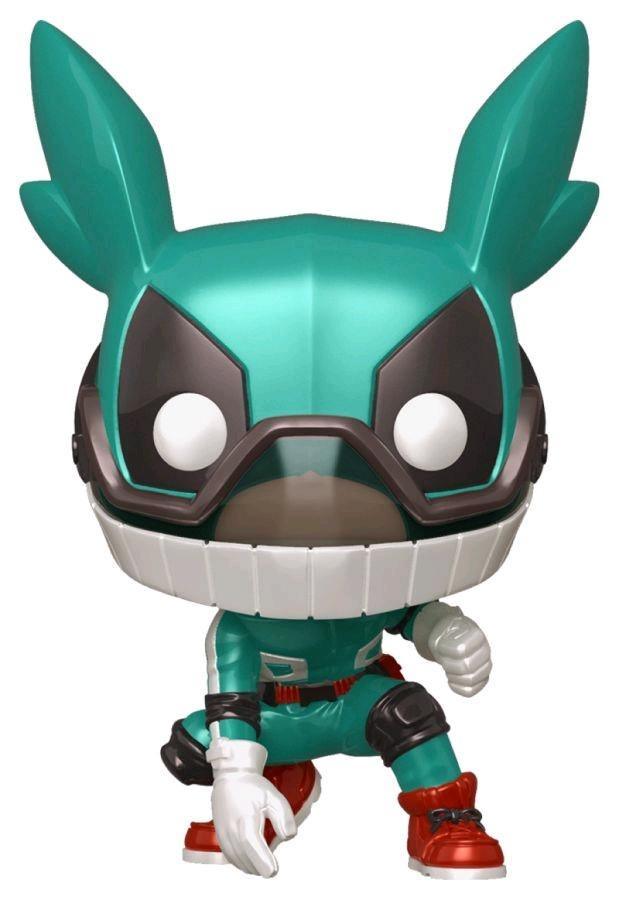 FUN47157 My Hero Academia - Deku with Helmet Metallic US Exclusive Pop! Vinyl [RS] - Funko - Titan Pop Culture