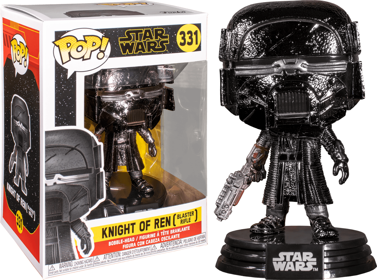 FUN47241 Star Wars - Knight of Ren Blaster Episode IX Rise of Skywalker Hematite Chrome Pop! Vinyl - Funko - Titan Pop Culture