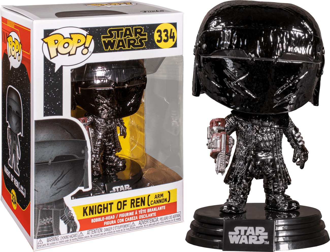 FUN47244 Star Wars - Knight of Ren Arm Cannon Episode IX Rise of Skywalker Hematite Chrome Pop! Vinyl - Funko - Titan Pop Culture