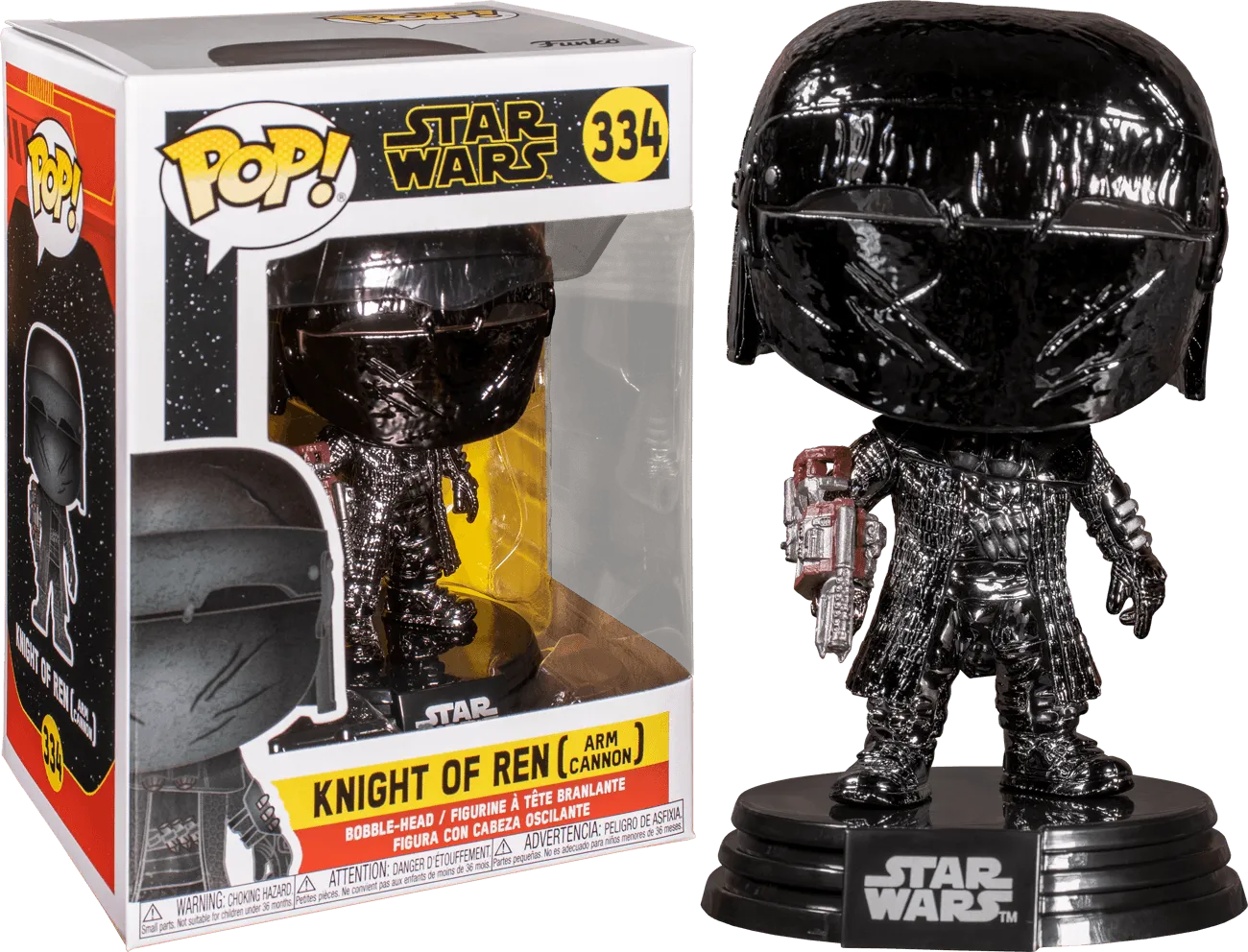 FUN47244 Star Wars - Knight of Ren Arm Cannon Episode IX Rise of Skywalker Hematite Chrome Pop! Vinyl - Funko - Titan Pop Culture