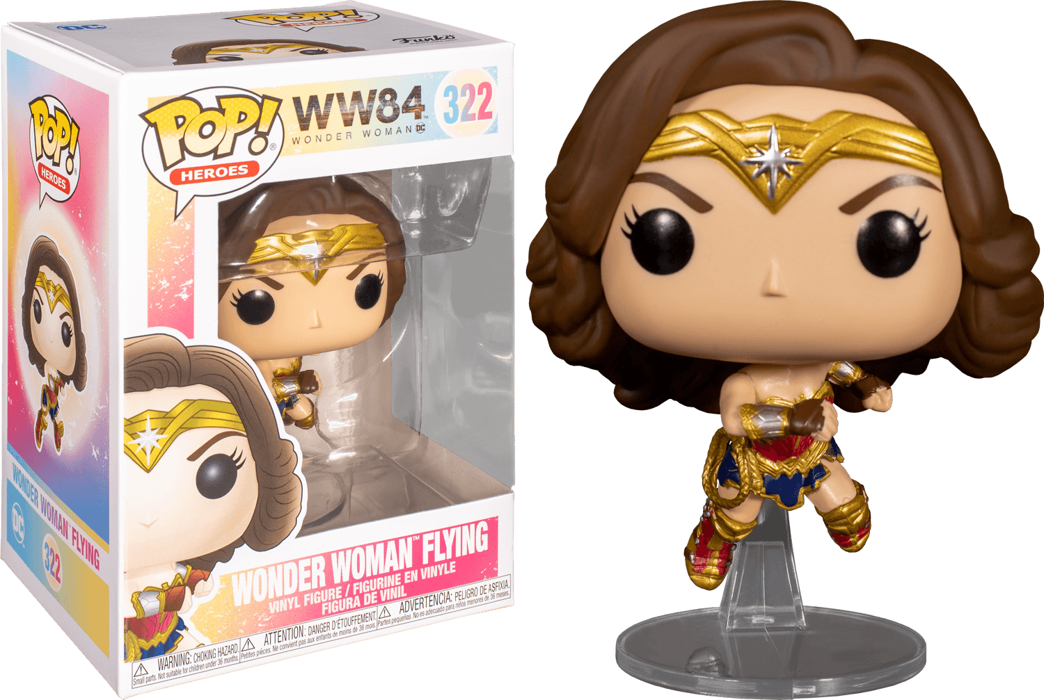 FUN47373 Wonder Woman: 1984 - Wonder Woman Flying Pop! Vinyl - Funko - Titan Pop Culture